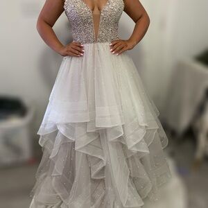 Alyce Paris Pearl Gown size 6